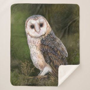 Couverture Sherpa Western Barn Owl Sherpa Blanket