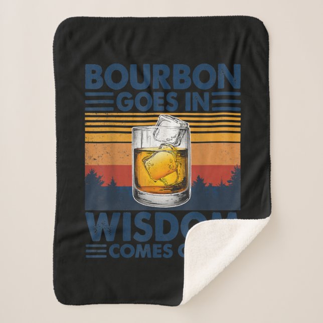 Couverture Sherpa Whiskey Bourbon entre dans la sagesse sort (Devant)