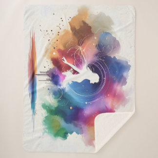 Couverture Sherpa Whispers d'une âme arc-en-ciel