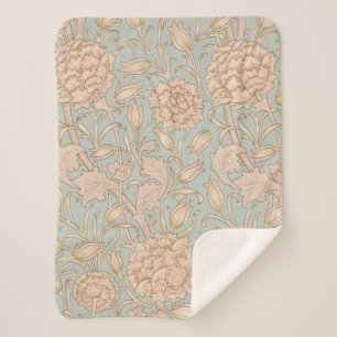 Couverture Sherpa William Morris Wild Tulip Fleur Design Floral