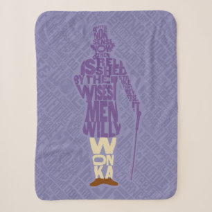 Couverture Sherpa Willy Wonka Citation Silhouette