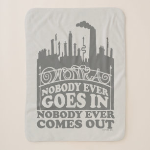 Couverture Sherpa Willy Wonka Factory - Personne N'Entre Jamais