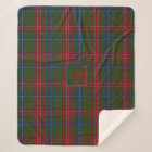 WILSON TARTAN Motif Monogram BLANKET W