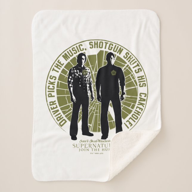 Couverture Sherpa Winchester Brothers surnaturel "Shotgun" (Devant)