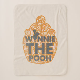 Couverture Sherpa Winnie l'Ooh Floral Hunny Pot