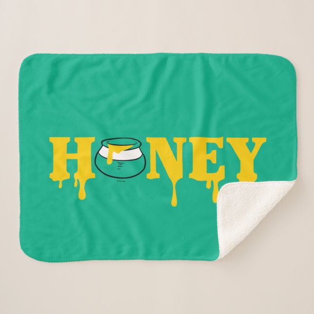 Couverture Sherpa Winnie l'Ooh | Miel (Devant (Horizontal))