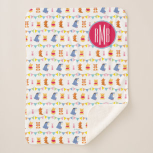 Couverture Sherpa Winnie l'Ooh Motif de la Baby Party