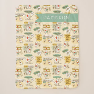 Couverture Sherpa Winnie l'Ooh Motif de style bande dessinée
