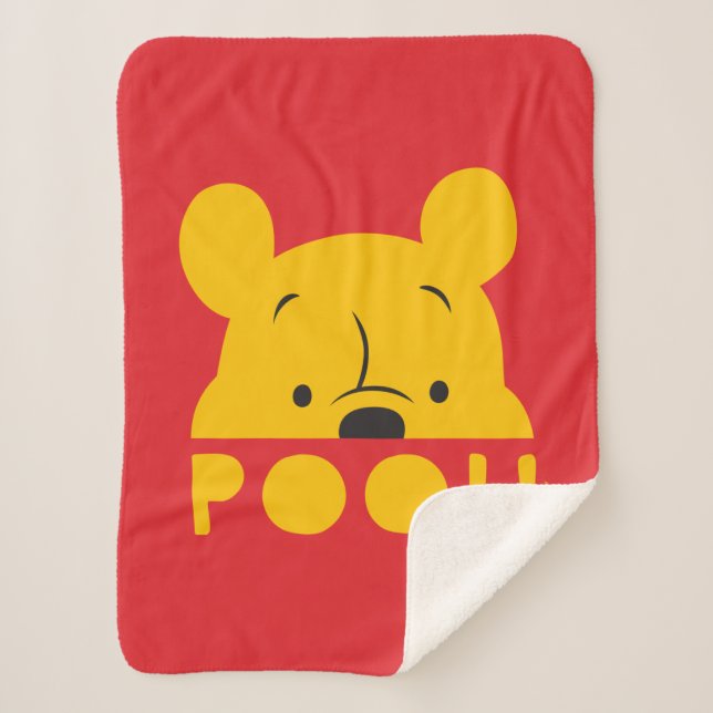 Couverture Sherpa Winnie l'Ooh | Pooh à poitrine (Devant)