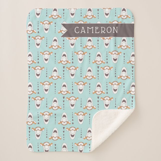 Couverture Sherpa Winnie l'Ooh | Tigger Triangle Pastel Motif (Devant)