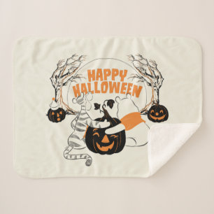 Couverture Sherpa Winnie l'Ourson et l'Eeyore   Bonne Halloween