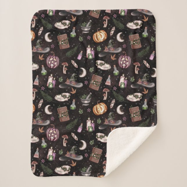 Couverture Sherpa Witchy Woodland (Devant)