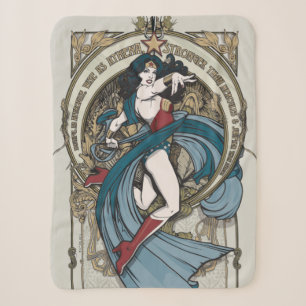 Couverture Sherpa Wonder Woman Art Nouveau Panel