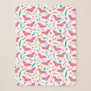 Couverture Sherpa Wonder Woman Logo Rose et Motif Éclair