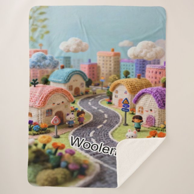 Couverture Sherpa Woolen Village  (Devant)