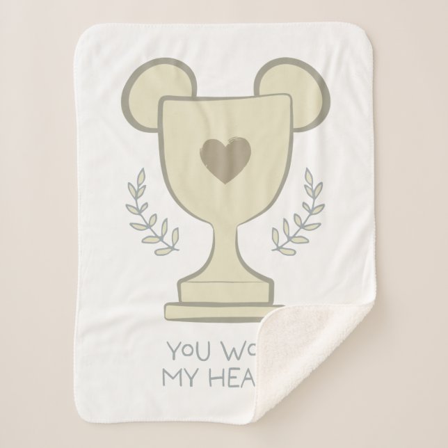 Couverture Sherpa You Won My Heart Mickey Mouse Trophy Graphic (Devant)