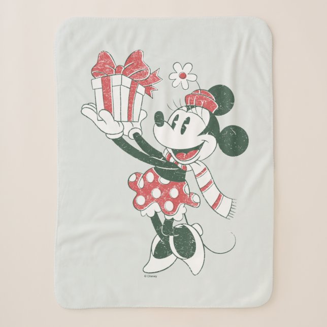Couverture Sherpa Yuletide Joy | Minnie Noel (Devant)