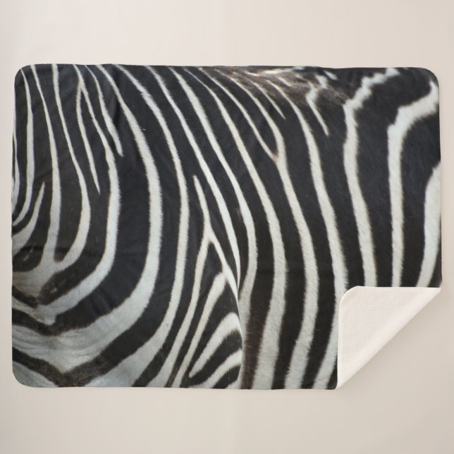 Couverture Sherpa Zebra (Devant (Horizontal))