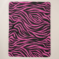 Zebra Print Black Hot Pink