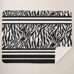 Couverture Sherpa Zebra Stripes