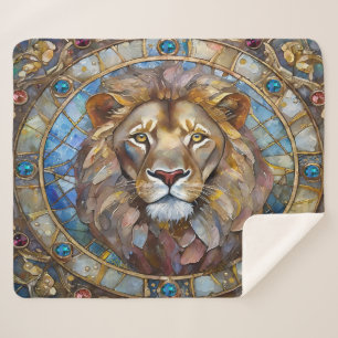 Couverture Sherpa Zodiaque - Léon le Lion