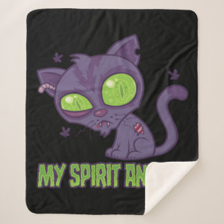 Couverture Sherpa Zombie Kitten Is My Spirit Animal