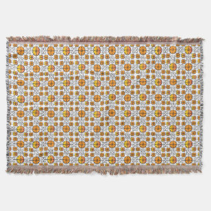Couverture Signal traditionnel letton SUN motif géométrique