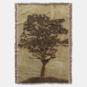 Couverture Silhouette d'arbre sur Arrière - plan de bronze