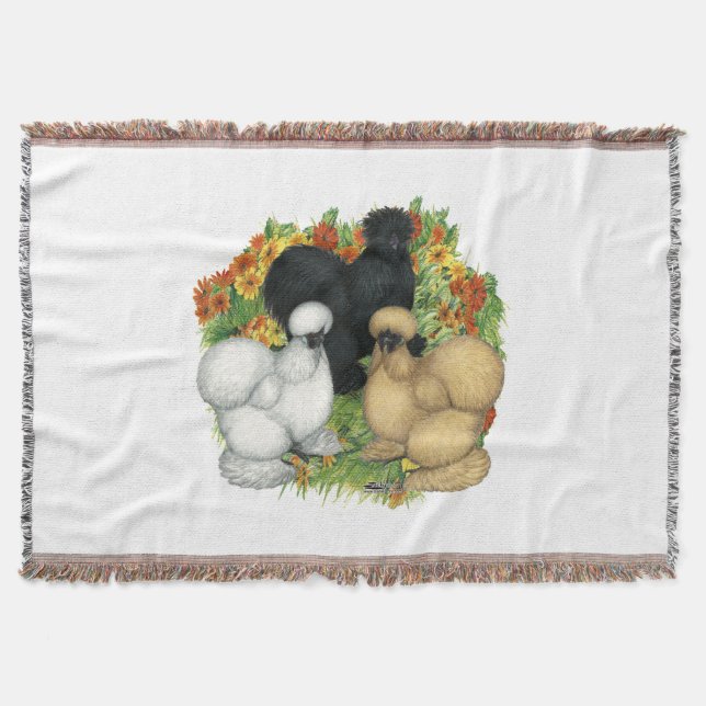 Couverture Silkies du jardin de fleurs (Devant)