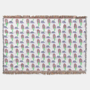 Couverture sirène arc-en-ciel rose bleu violet vert noir bouc