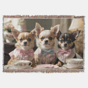 Couverture Soirée Tea Party de Cute Girly Chihuahua