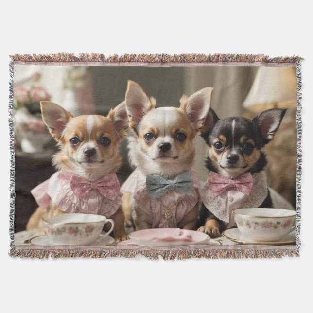 Couverture Soirée Tea Party de Cute Girly Chihuahua (Devant)