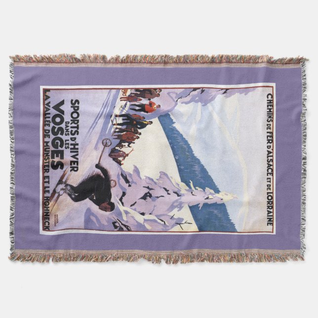 Couverture Spectateurs observant l'affiche de skieur (Devant)