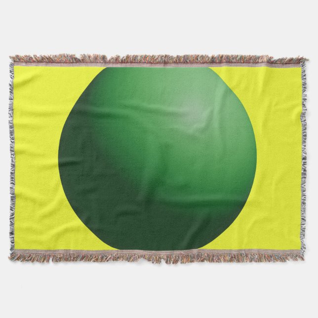 Couverture Sphère verte sur jaune (Devant)