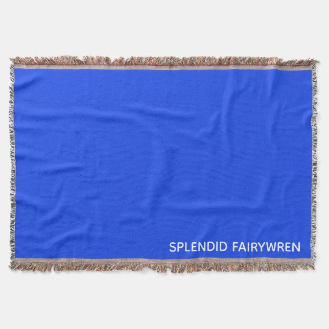 Couverture Splendid Fairywren Blue Colour (Devant)
