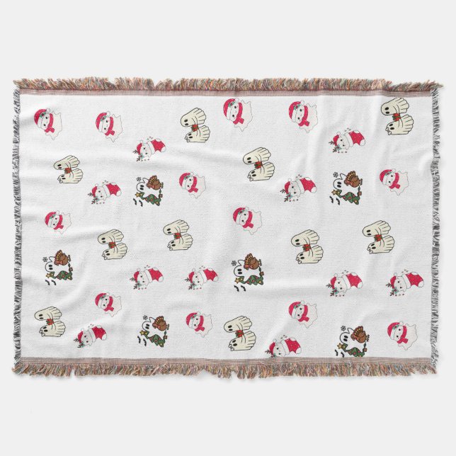 Couverture Spooky Christmas Throw Blanket  (Devant)