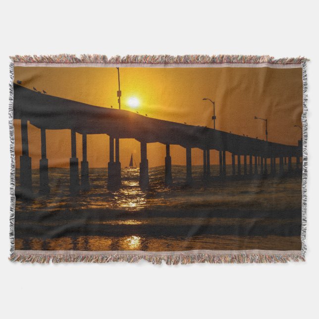 Couverture Sunset Ocean Beach Pier - Beach Sunset (Devant)