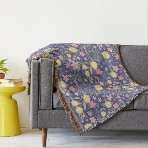Couverture Super bloom soft throw blanket romantic floral