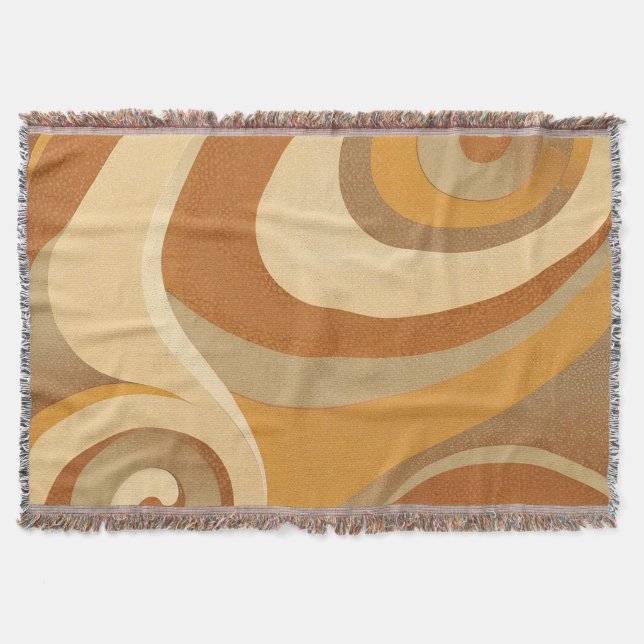 Couverture Super Orange Gold Brown Mid Century Moderne (Devant)
