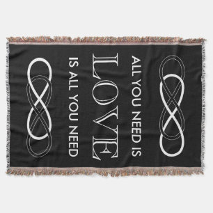 Couverture Symbole double infini - noir & blanc