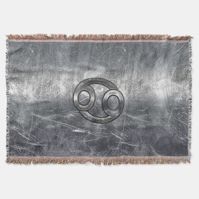 Couverture Symbole du cancer du zodiaque en style industriel (Devant)