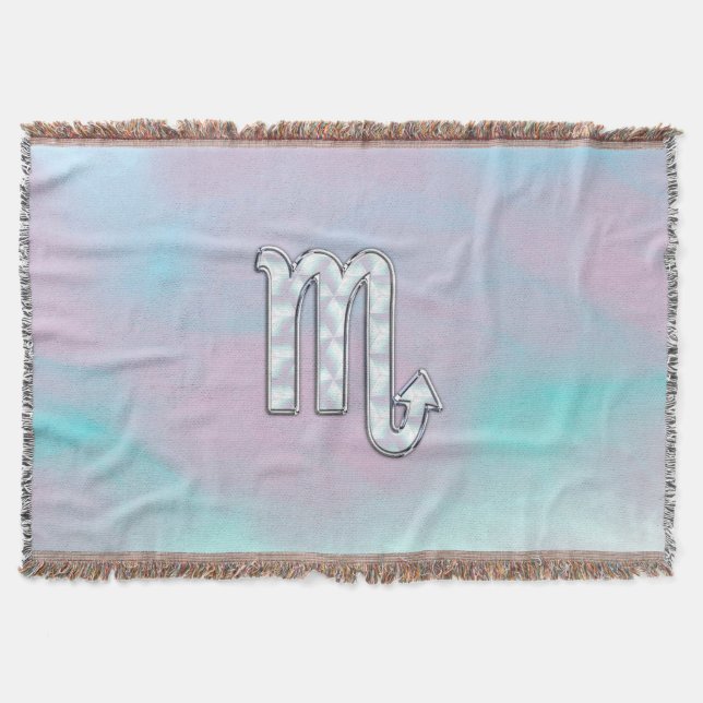 Couverture Symbole Scorpio Zodiac en style perle (Devant)