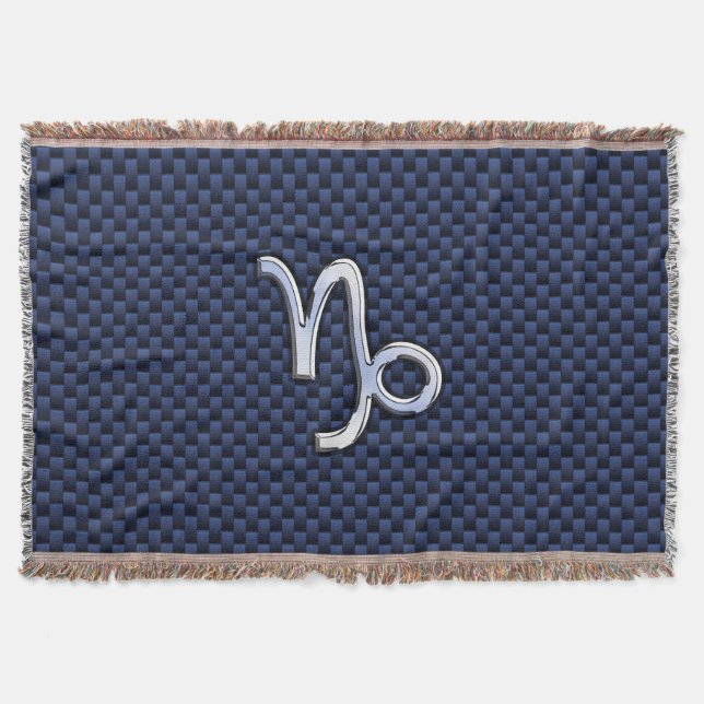 Couverture SYMBOLE Zodiaque Capricorne Marine Fibre de carbon (Devant)