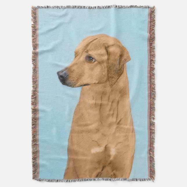Couverture Tableau Rhodesian Ridgeback - Art Chien original (devant Vertical)