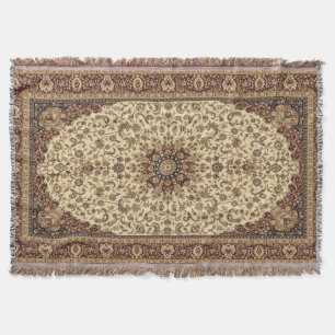 Couverture Tapis oriental turc persan floral tapis