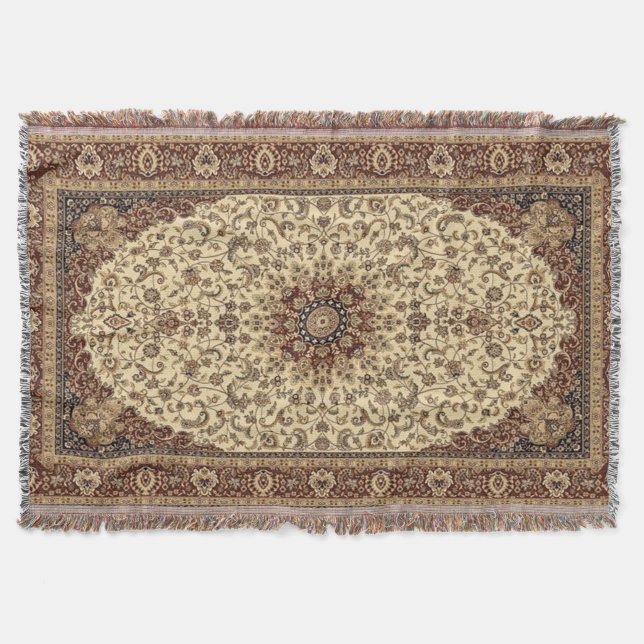 Couverture Tapis oriental turc persan floral tapis (Devant)