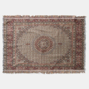 Couverture Tapis oriental vintage persan turc