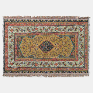Couverture Tapis Persan Ancien Élégant Design