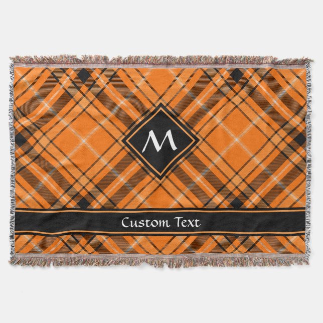Couverture Tartan orange d'Halloween (Devant)