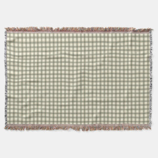 Couverture Tartan Sage Classique Inspiré de Ralph Lauren